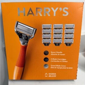 Men’s Harry’s Shaving Razor Set with Orange Grip